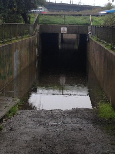 Flooded Underpass in the South West UK.
