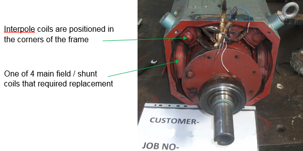 dc motor repair for plastics industry