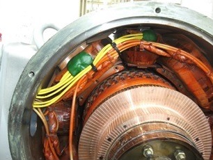 DC drive installed on a DC shunt motor